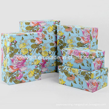 Wholesale Customized Flower Printing Paper Gift Packaging Boxes